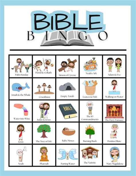 bible bingo free printables|free printable church bingo cards.